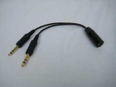 PA75 Single Plug to Twin Plug GA Adapter